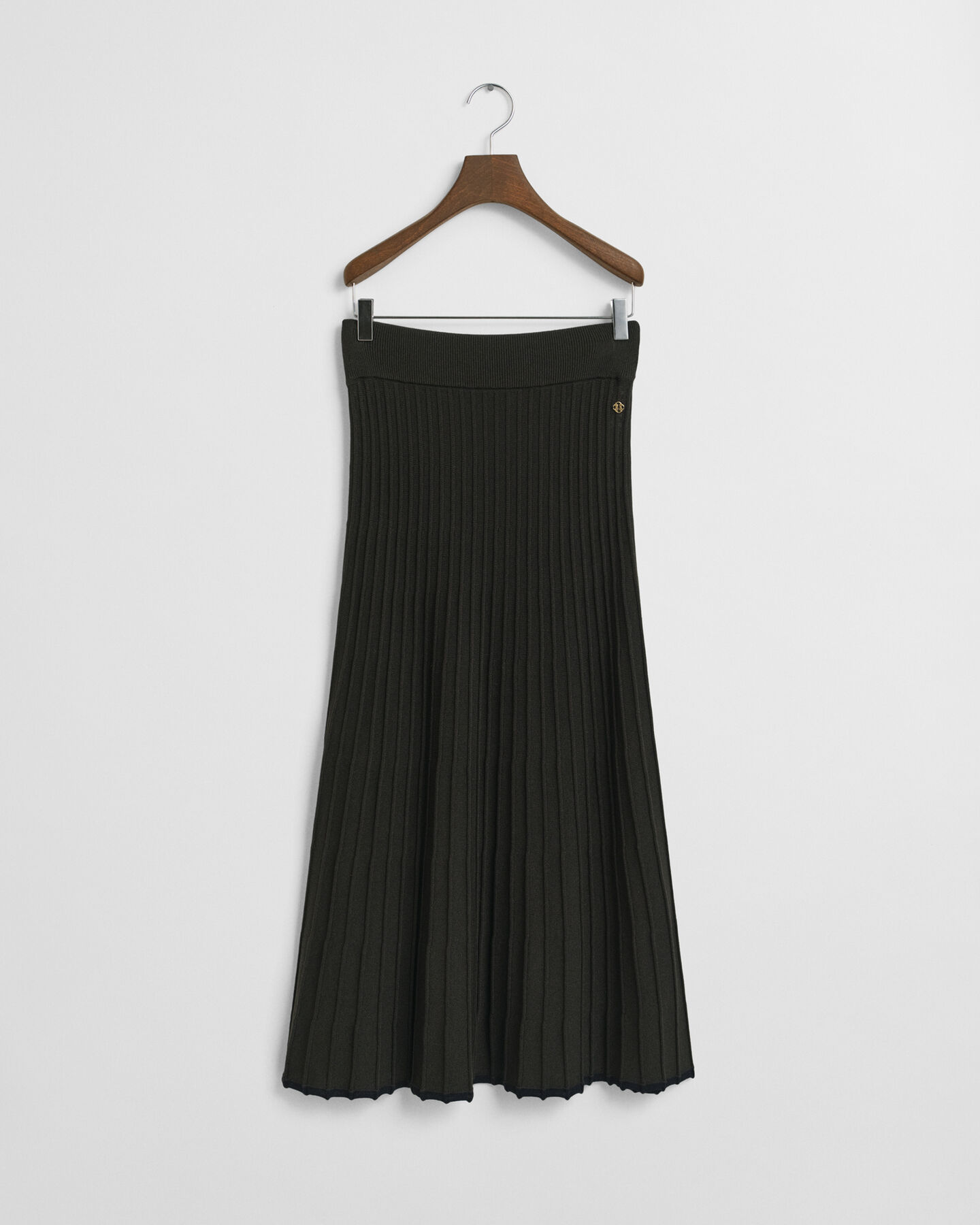 Contrast Ribbed Knit Skirt