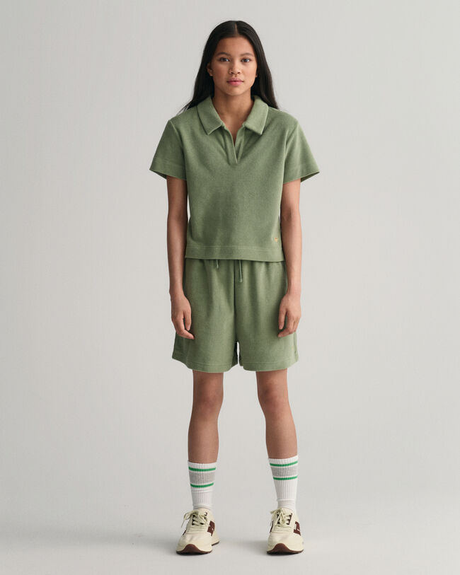 Teen Girls High-Waisted Terry Cloth Shorts