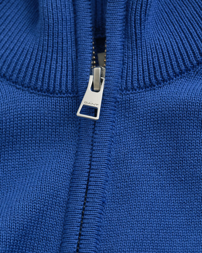 Casual Cotton Zip Cardigan