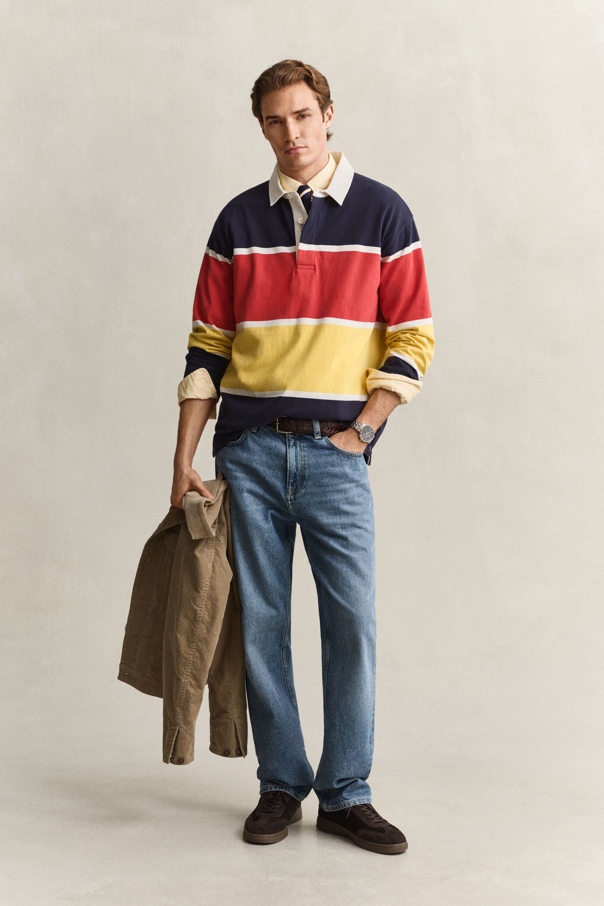 Relaxed Striped Rugger