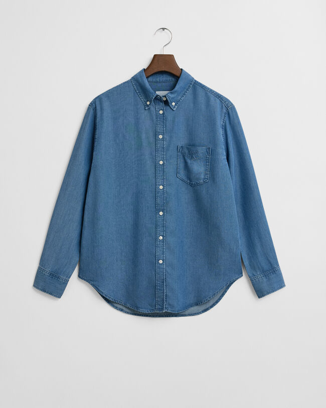 Relaxed Fit Indigo Shirt