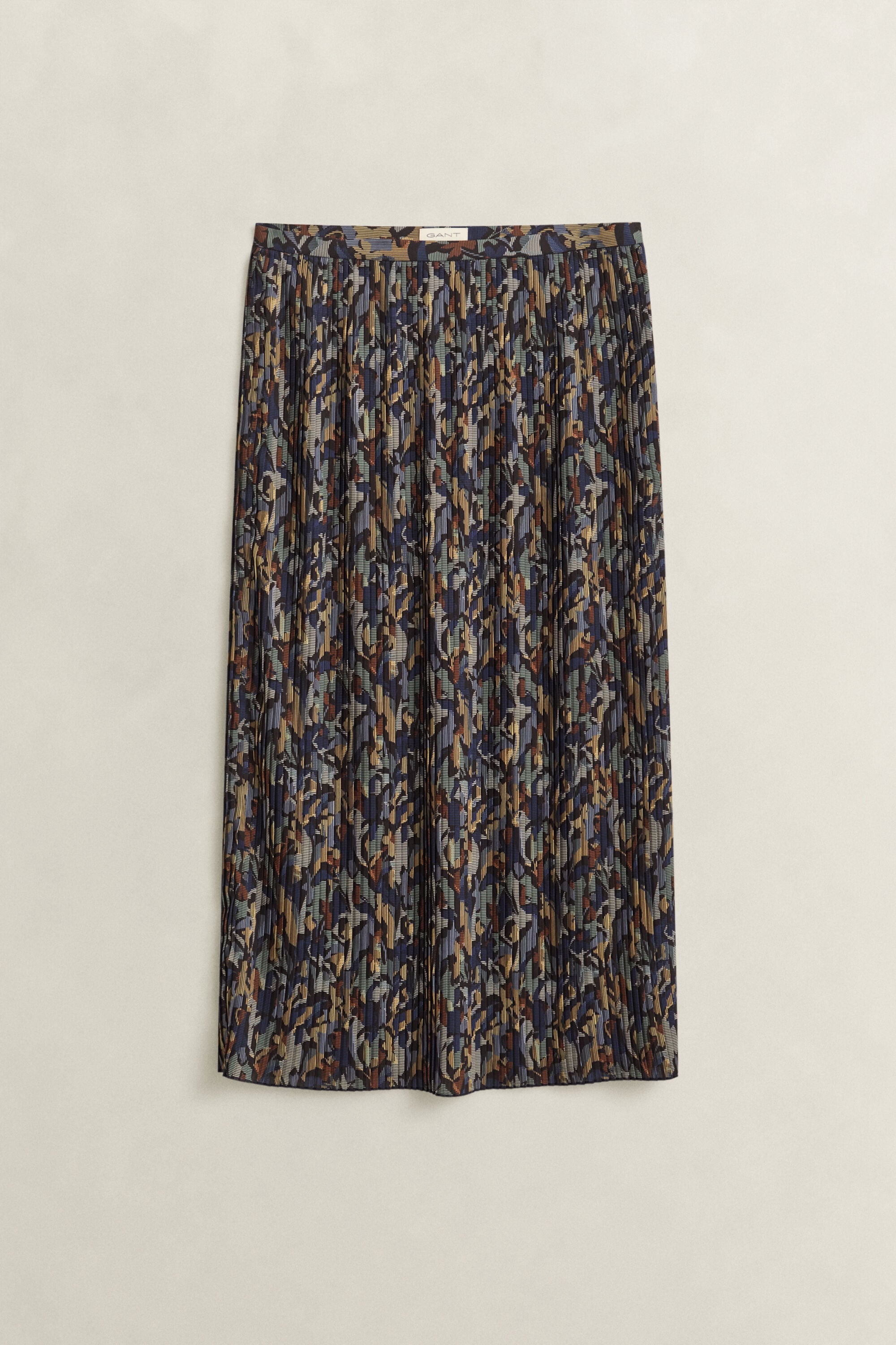 Printed Pleated Skirt