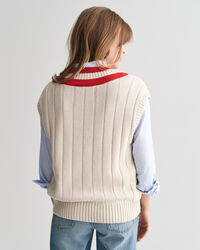 Contrast V-Neck Vest