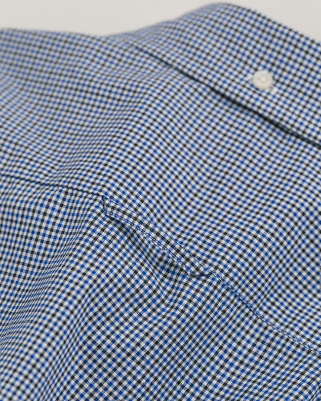 Slim Fit Micro Checked Poplin Shirt - GANT