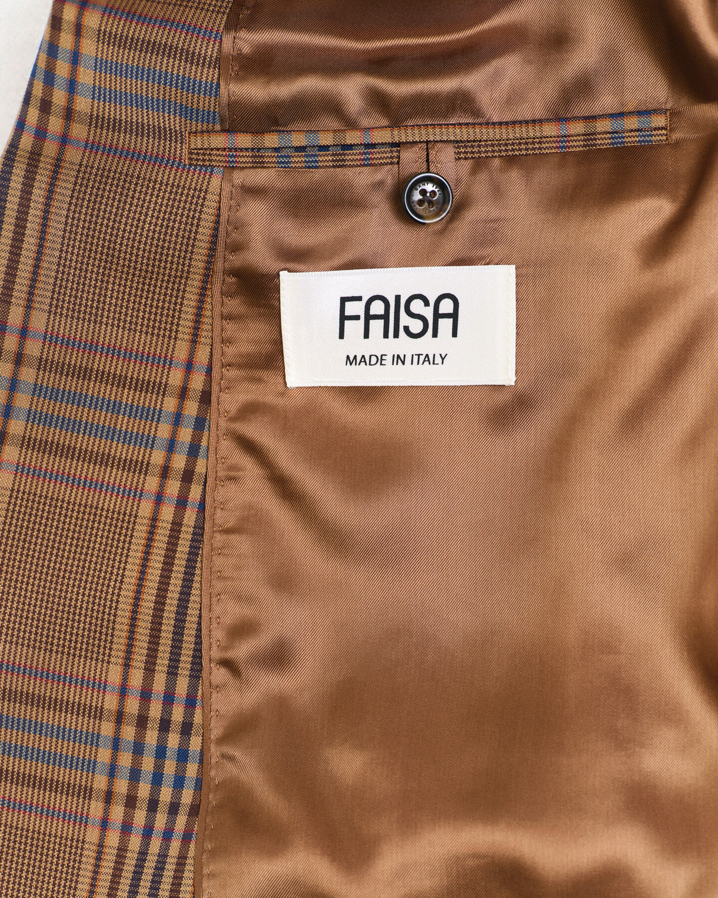 Relaxed Fit Checked Wool Blazer