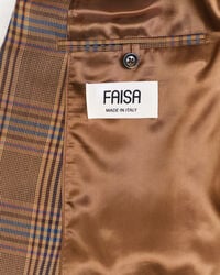 Relaxed Fit Checked Wool Blazer