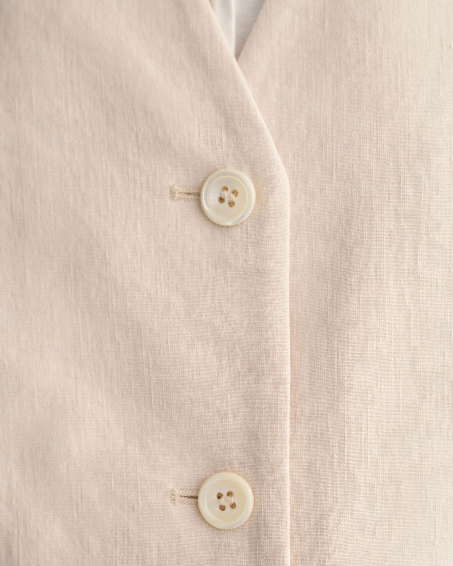 Regular Fit Stretch Linen Waistcoat