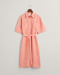 Linen Short Sleeve Shirt Dress