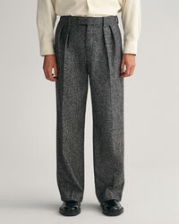 Wide Leg Tweed Suit Pants
