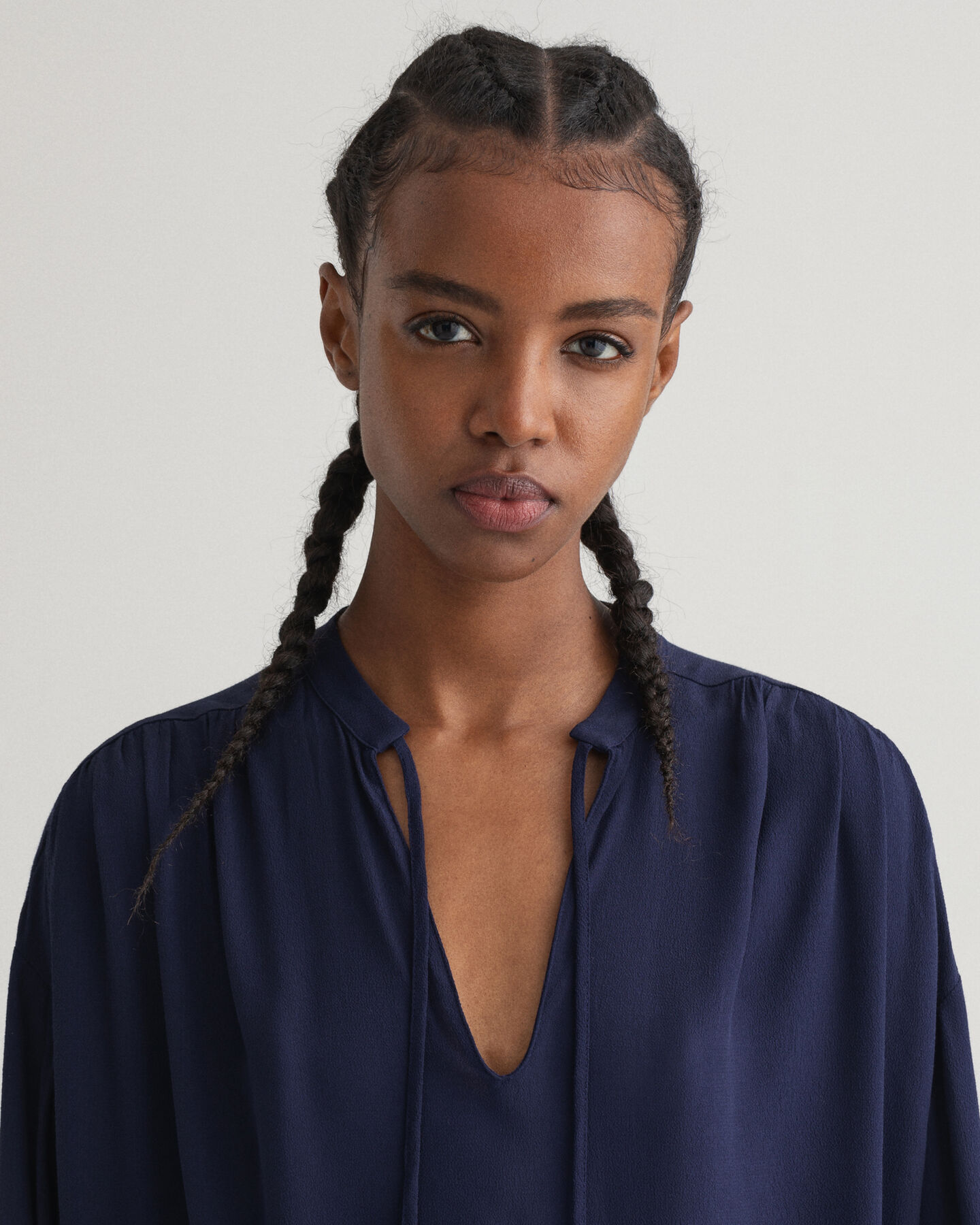 Wrinkle Popover Dress