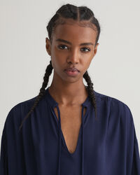 Wrinkle Popover Dress