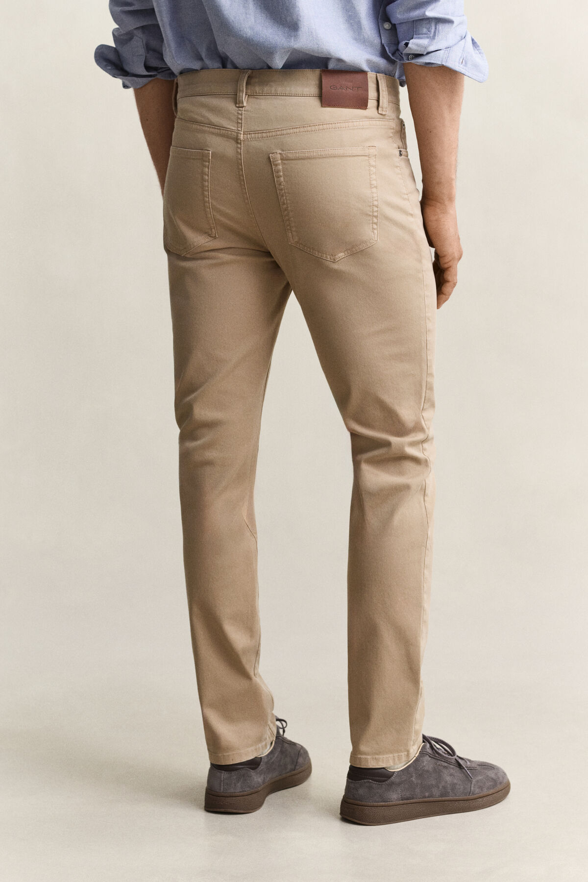 Slim Fit Desert Jeans — DARK KHAKI