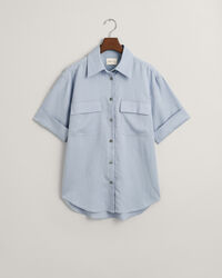 Relaxed Fit Pocket Detail Short Sleeve Shirt