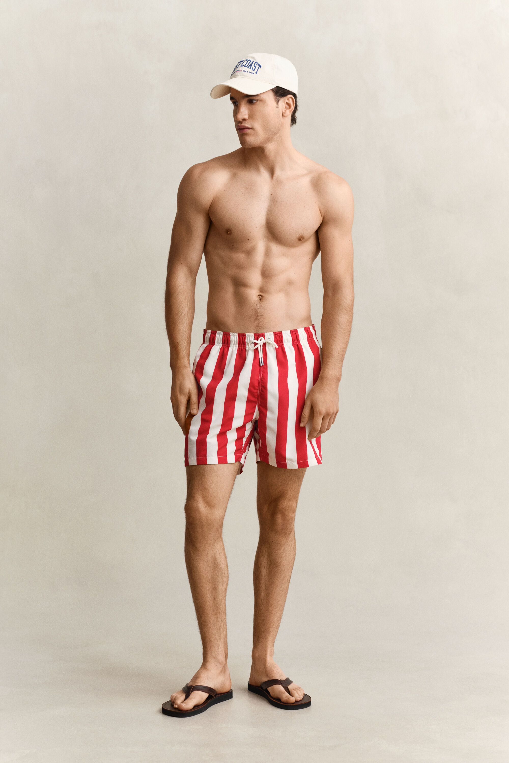 Block Striped Swim Shorts