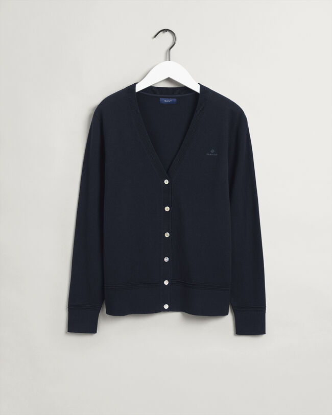 Light Cotton V-Neck Cardigan