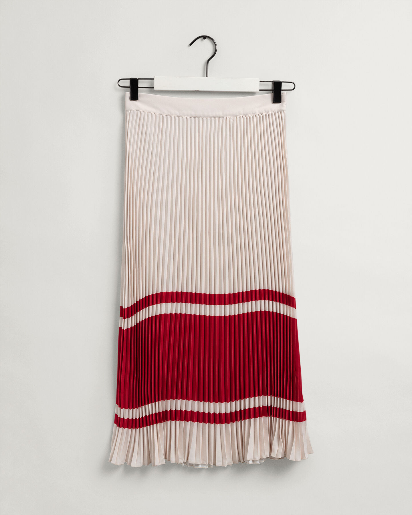 Stripe Pleated Skirt