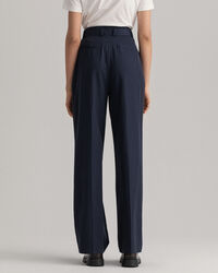 High-Waisted Fluid Pleated Chinos