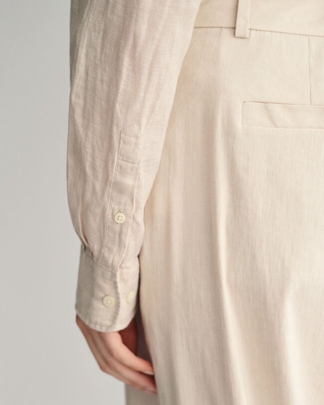 Regular Fit Linen Chambray Shirt