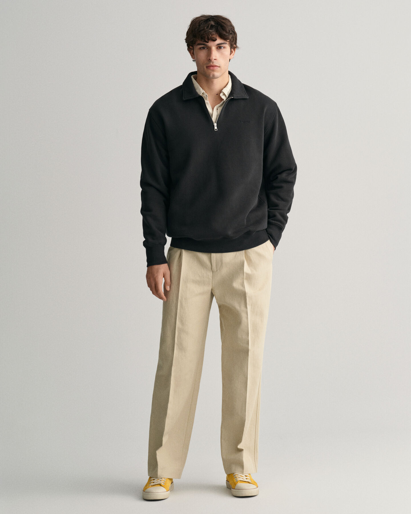 GANT Logo Half-Zip Sweatshirt