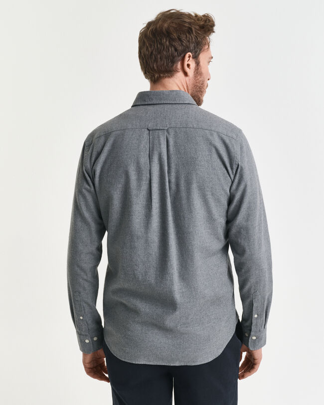 Regular Fit Melange Flannel Shirt