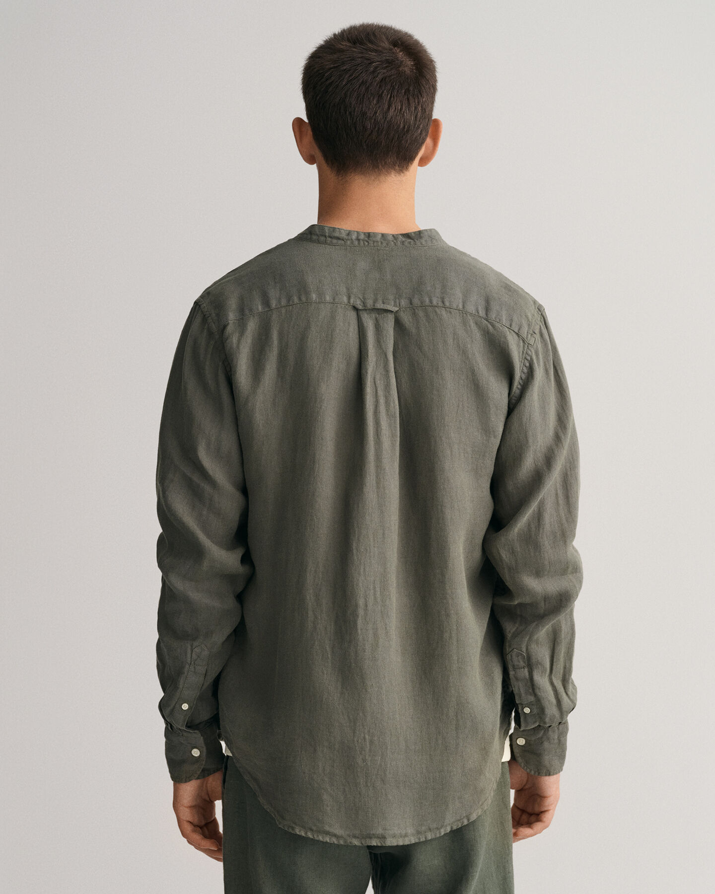 Regular Fit Garment-Dyed Linen Shirt
