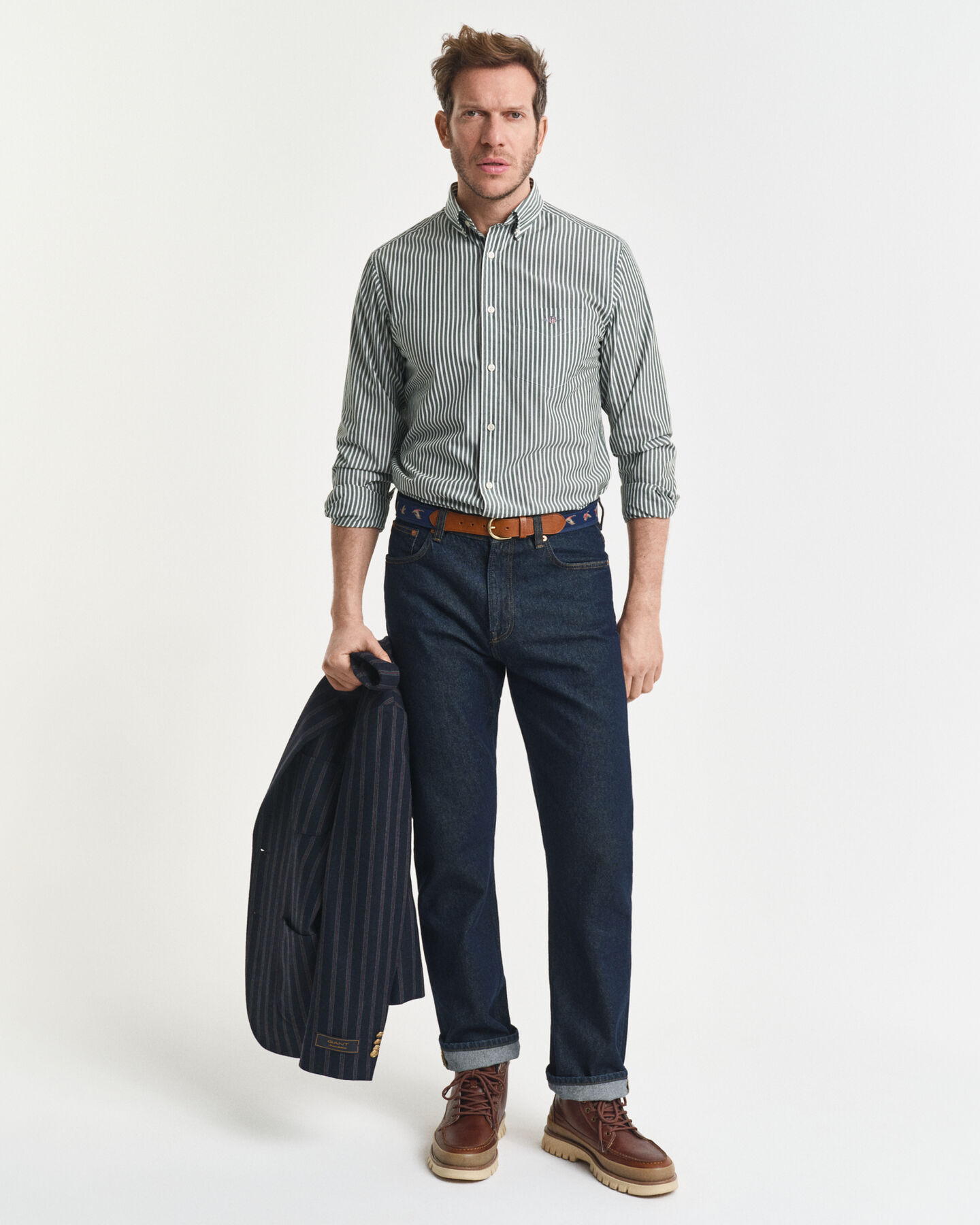 Regular Fit Classic Striped Poplin Shirt