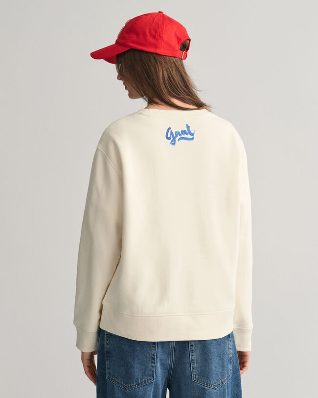 Scenery Print Crew Neck Sweatshirt