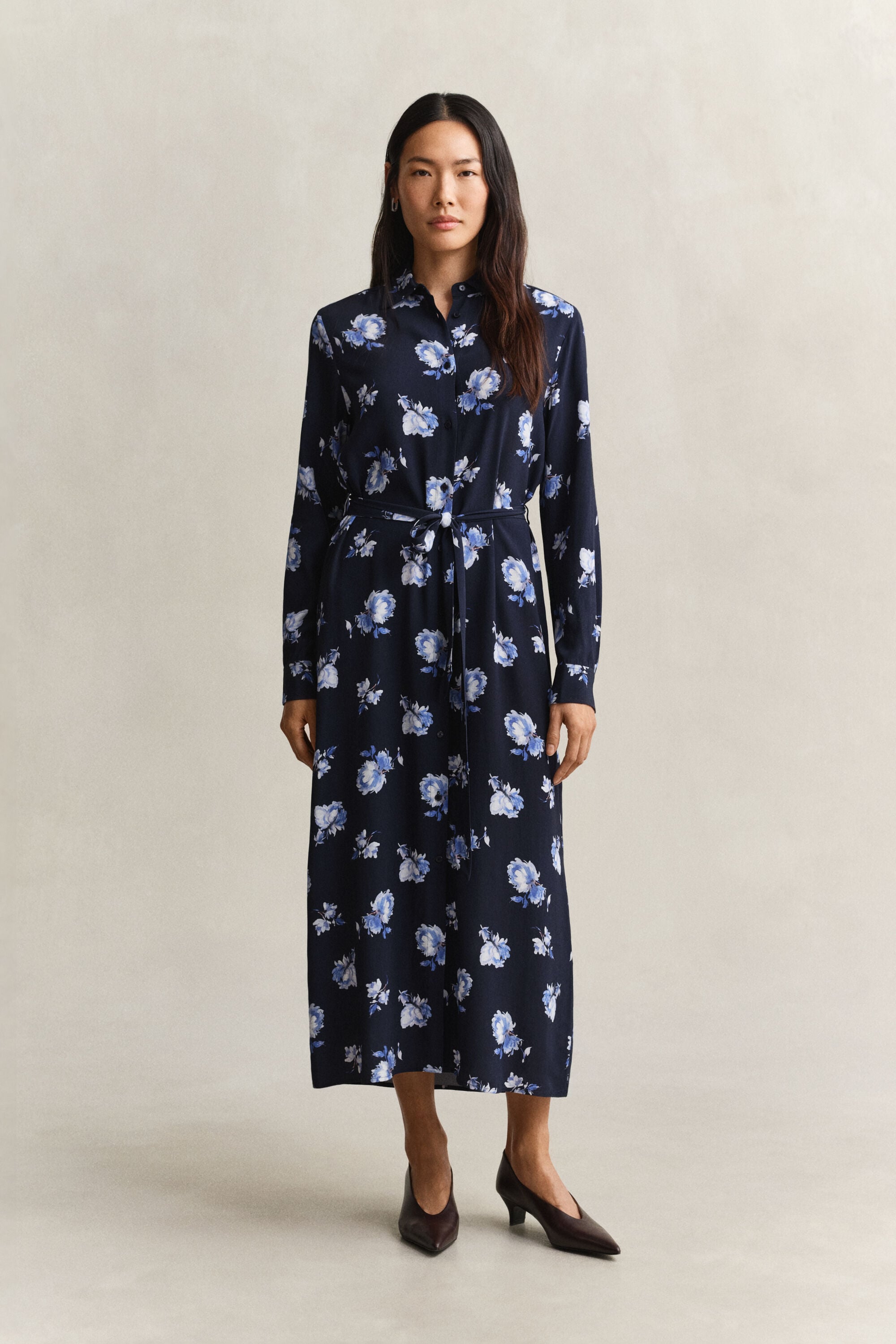 Floral Print Shirt Dress