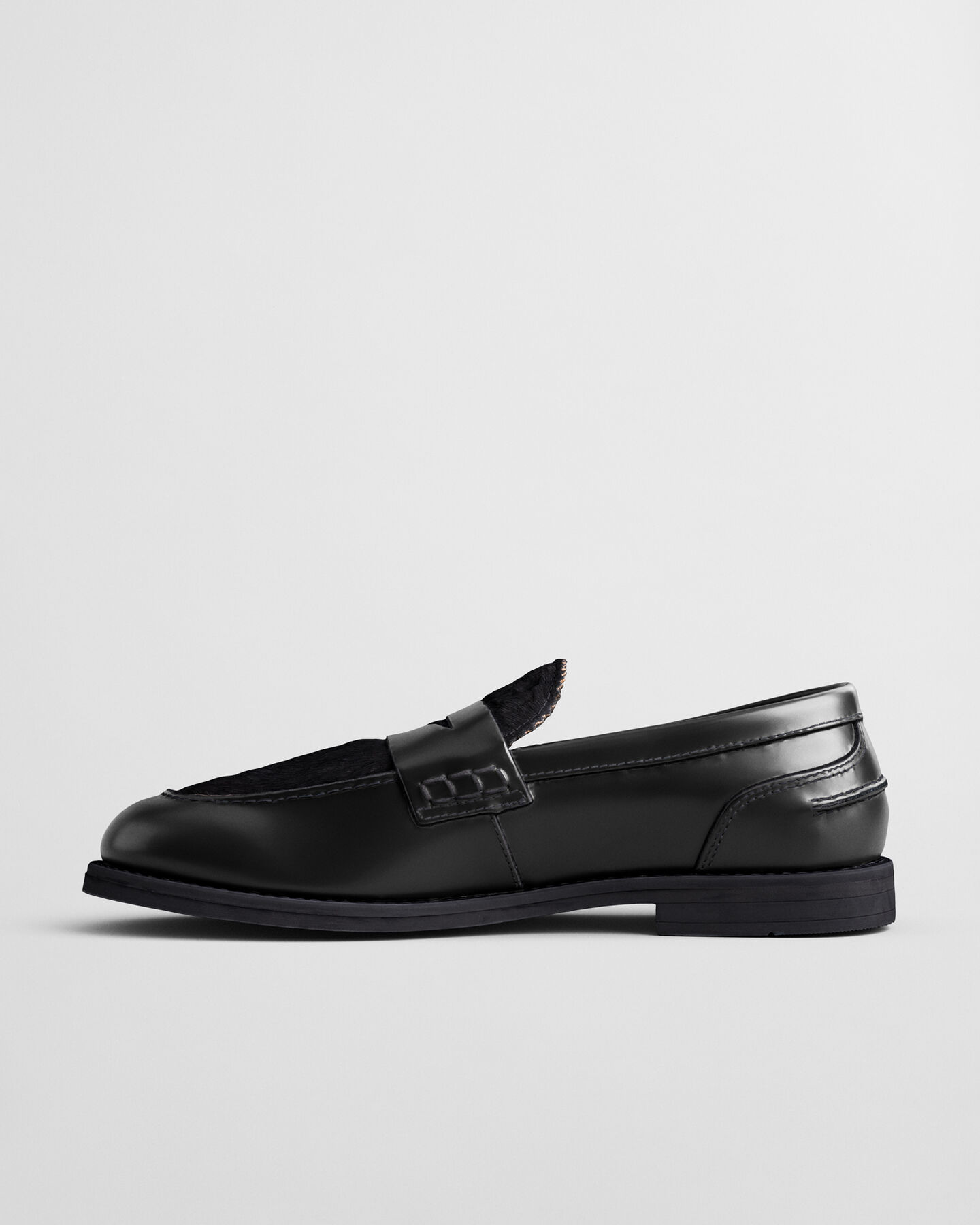 Gracelyn Fur Leather Loafers
