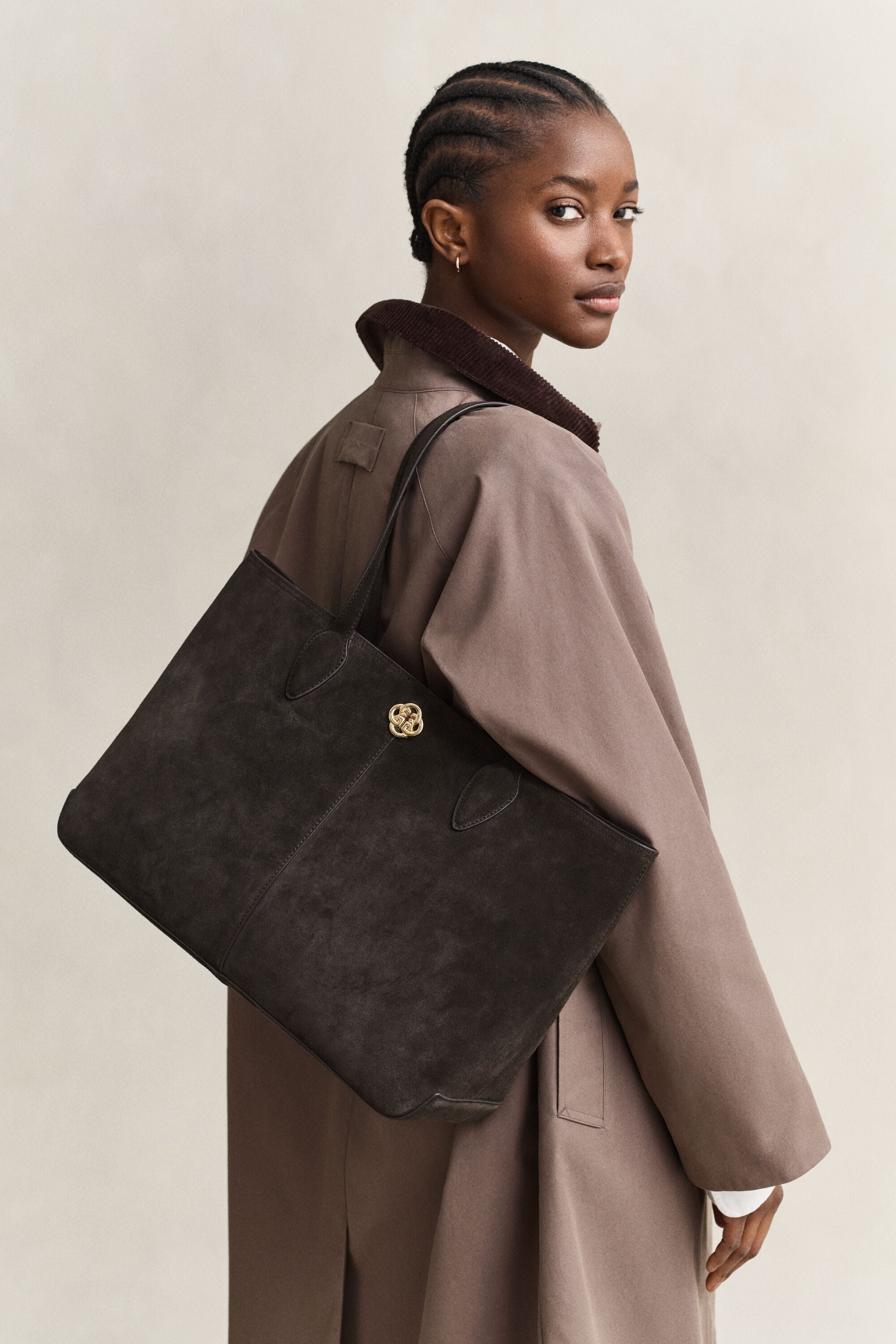Suede Tote Bag