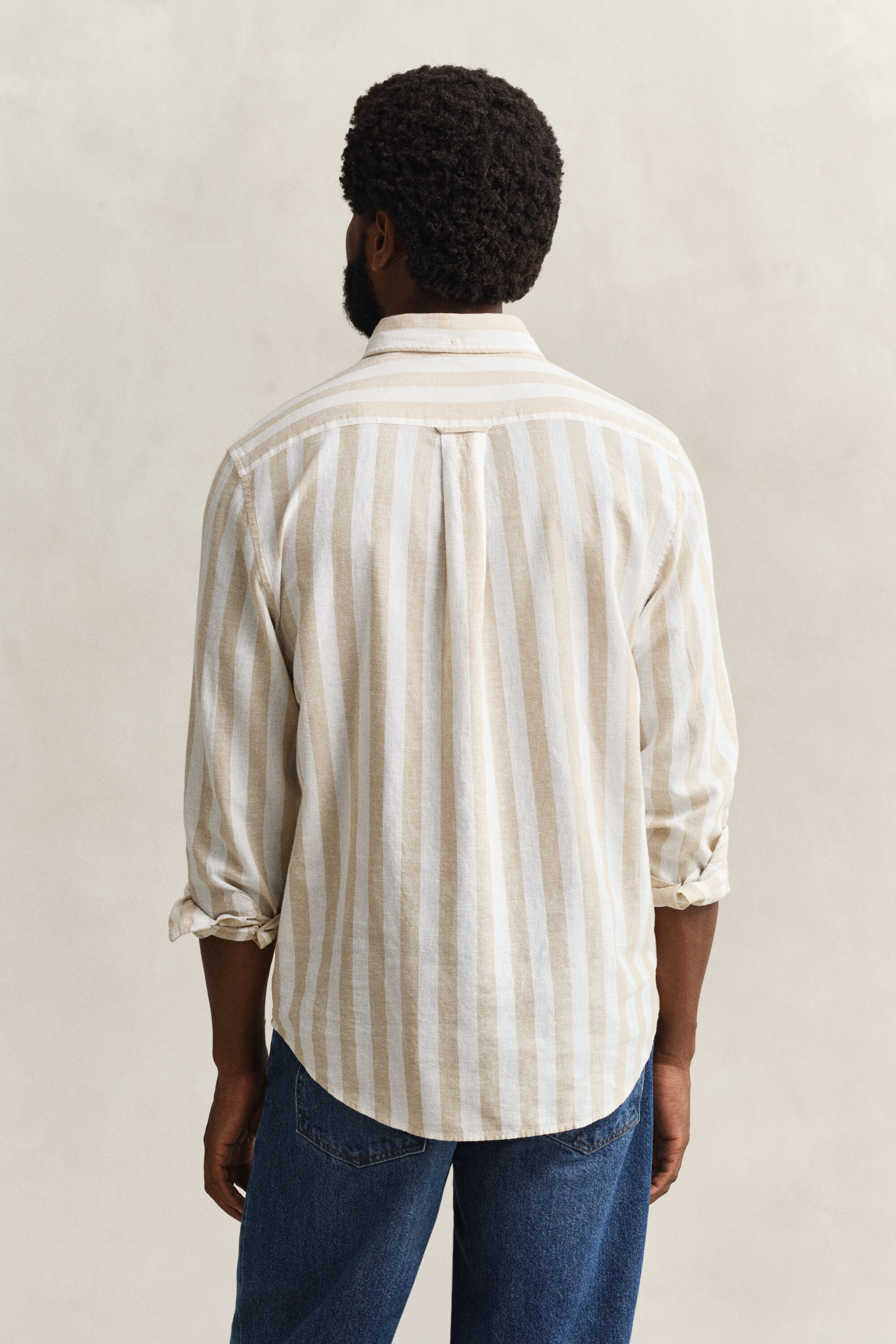 Striped Linen Blend Shirt