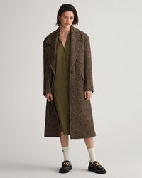 Stand Collar Shirt Dress