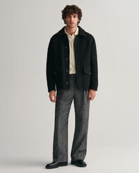 Wide Leg Tweed Suit Pants