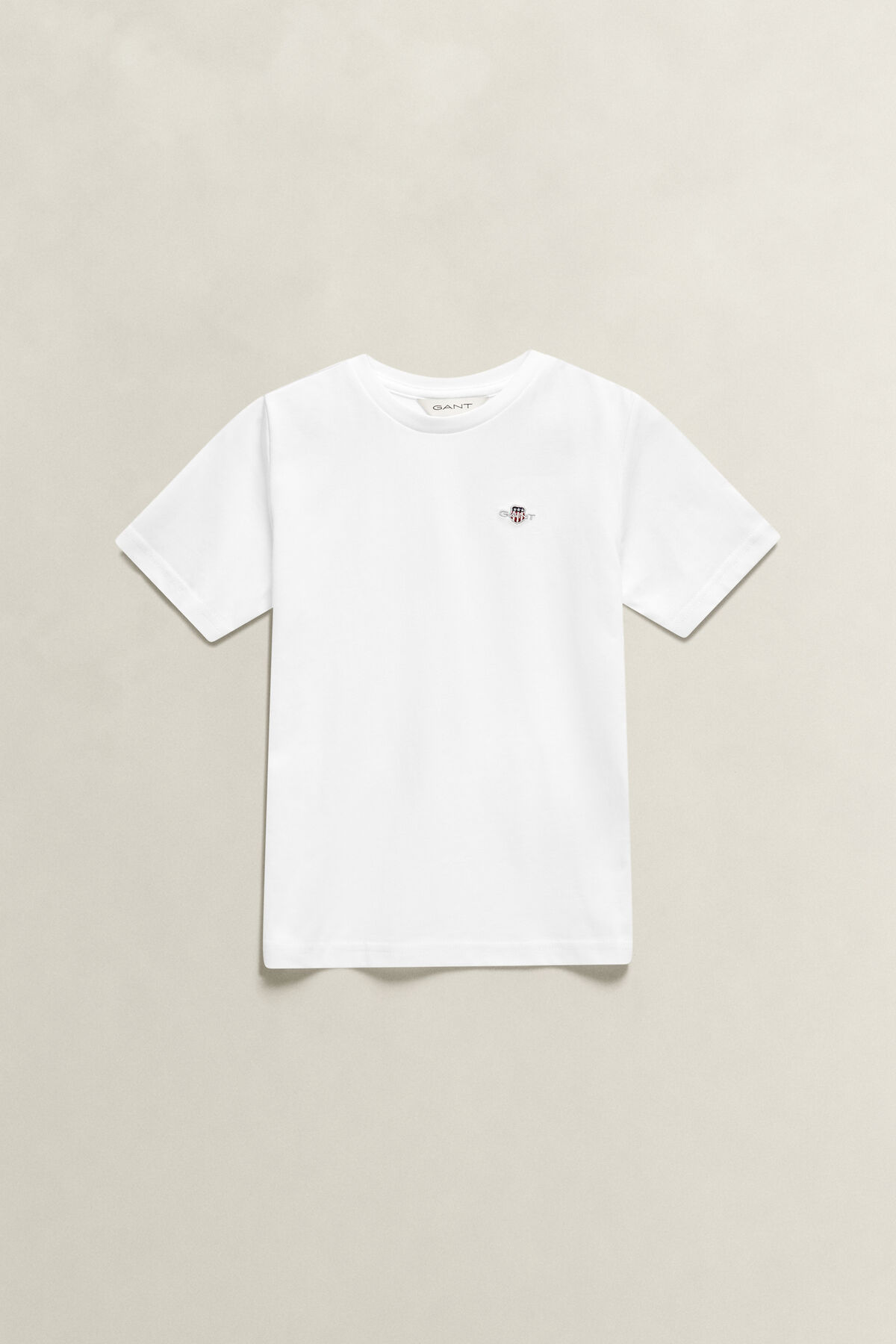 Kids Shield T-Shirt — WHITE