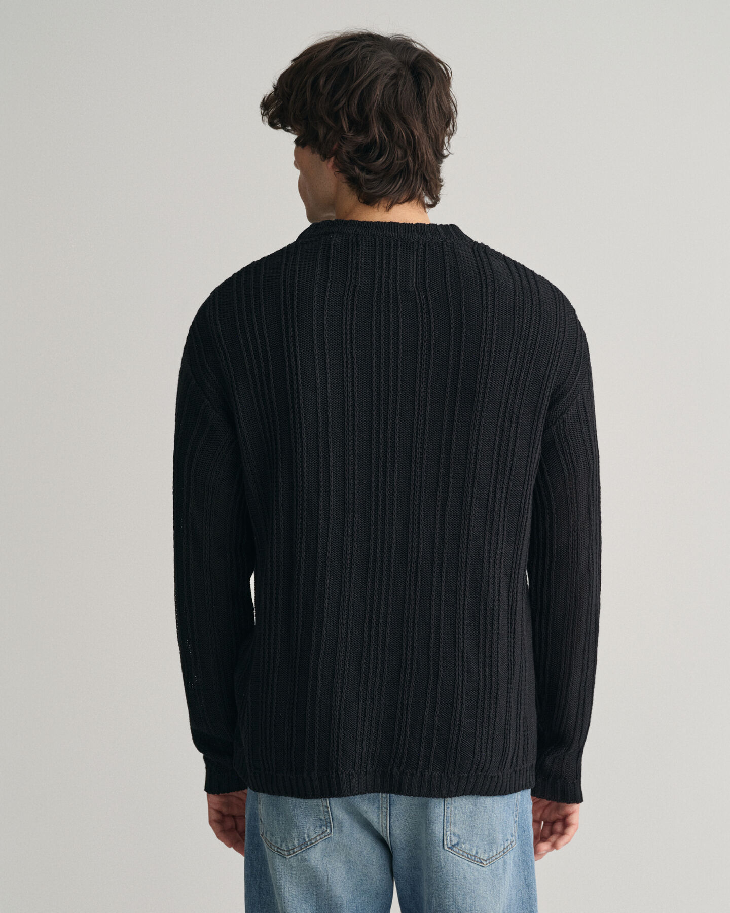 Linen Silk Crew Neck Sweater