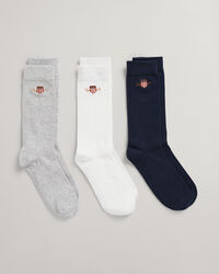 Teen Boys 3-Pack Archive Shield Socks
