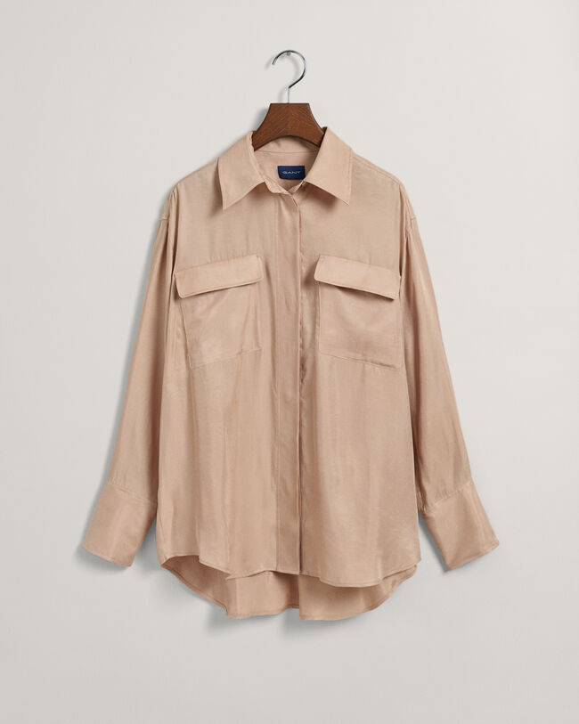 Relaxed Fit Flap Pocket Shirt