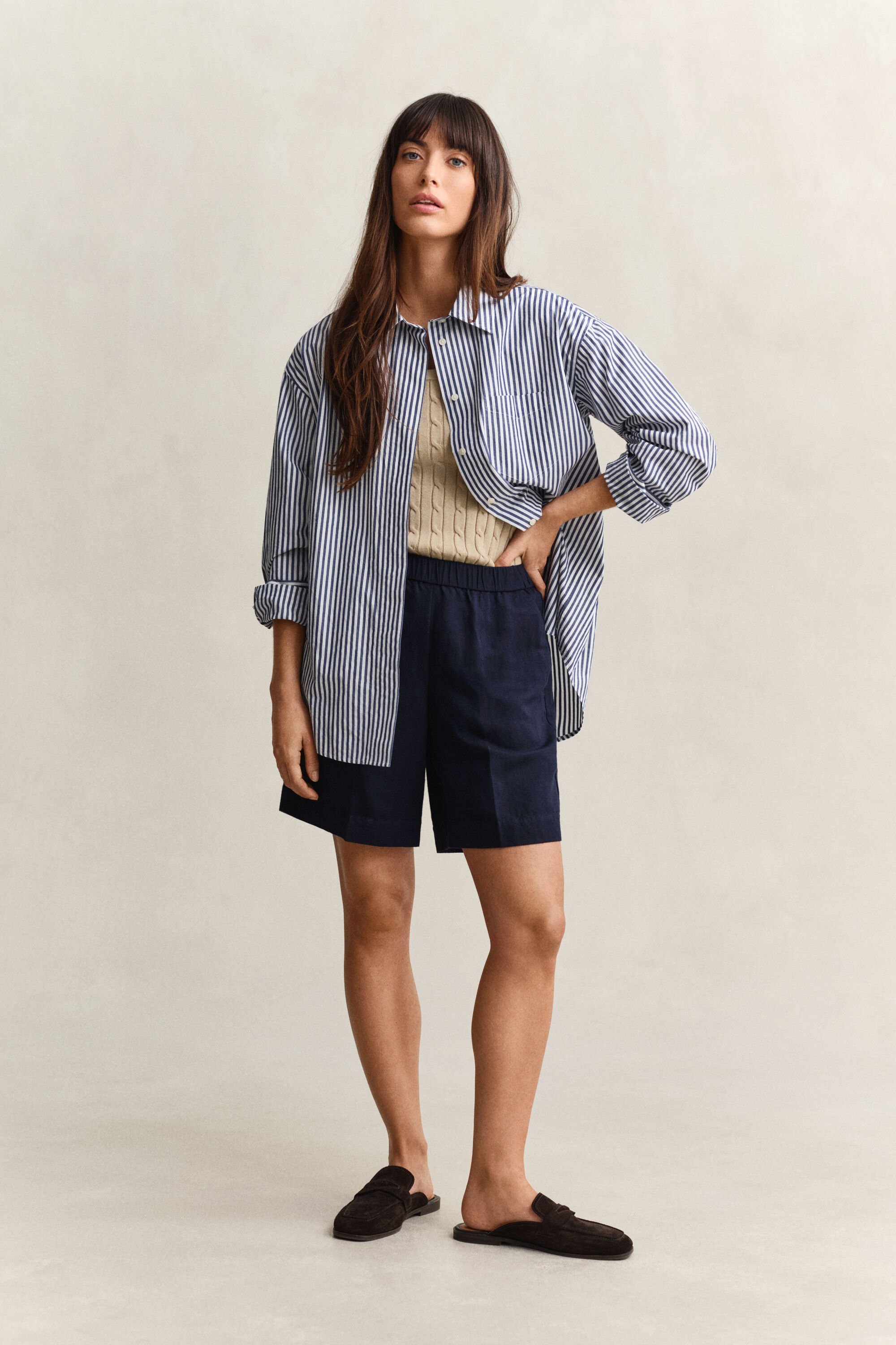 Linen Blend Shorts