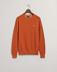 Cotton Piqu&eacute; Crew Neck Sweater