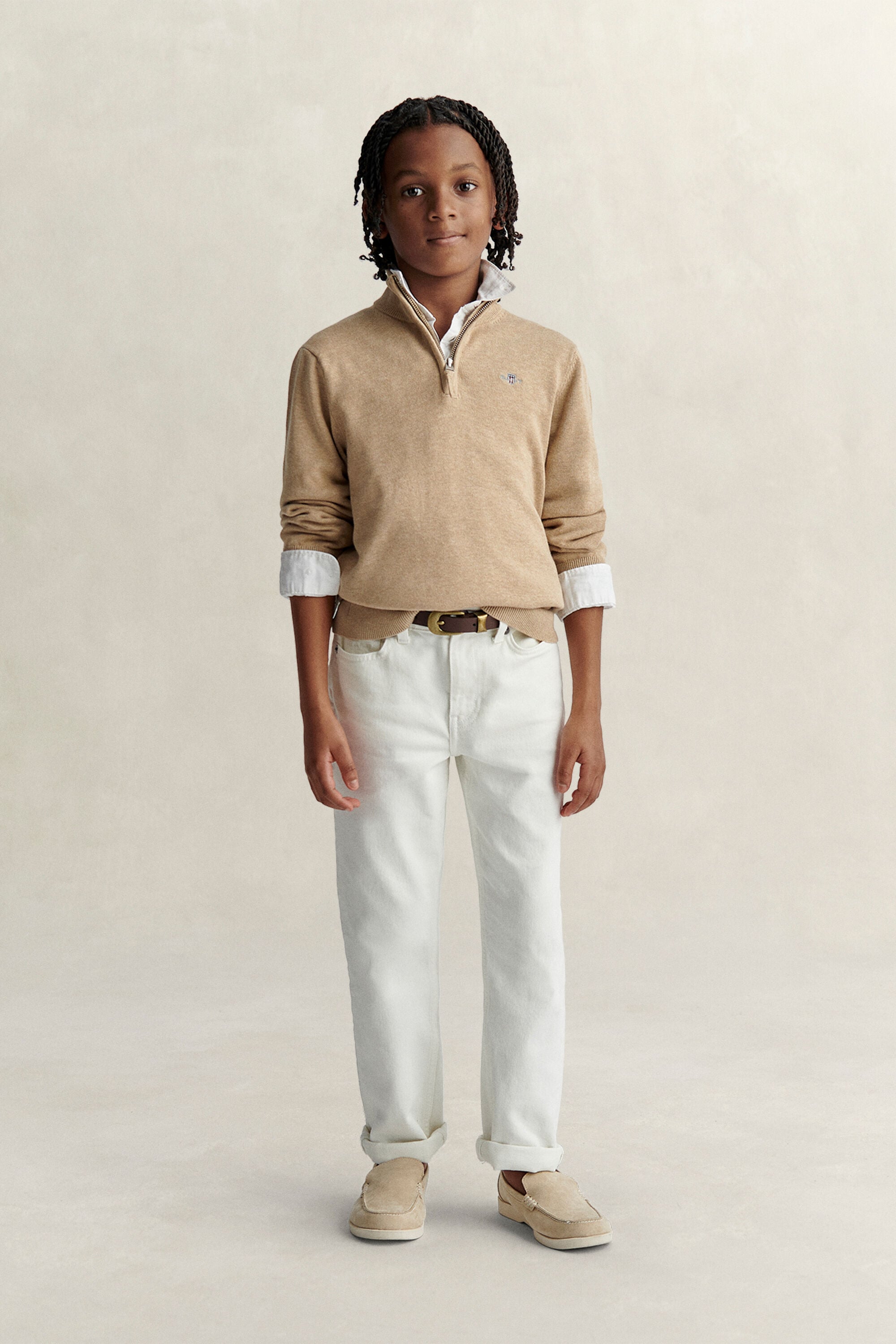 Teen Boys Shield Half-Zip Sweater