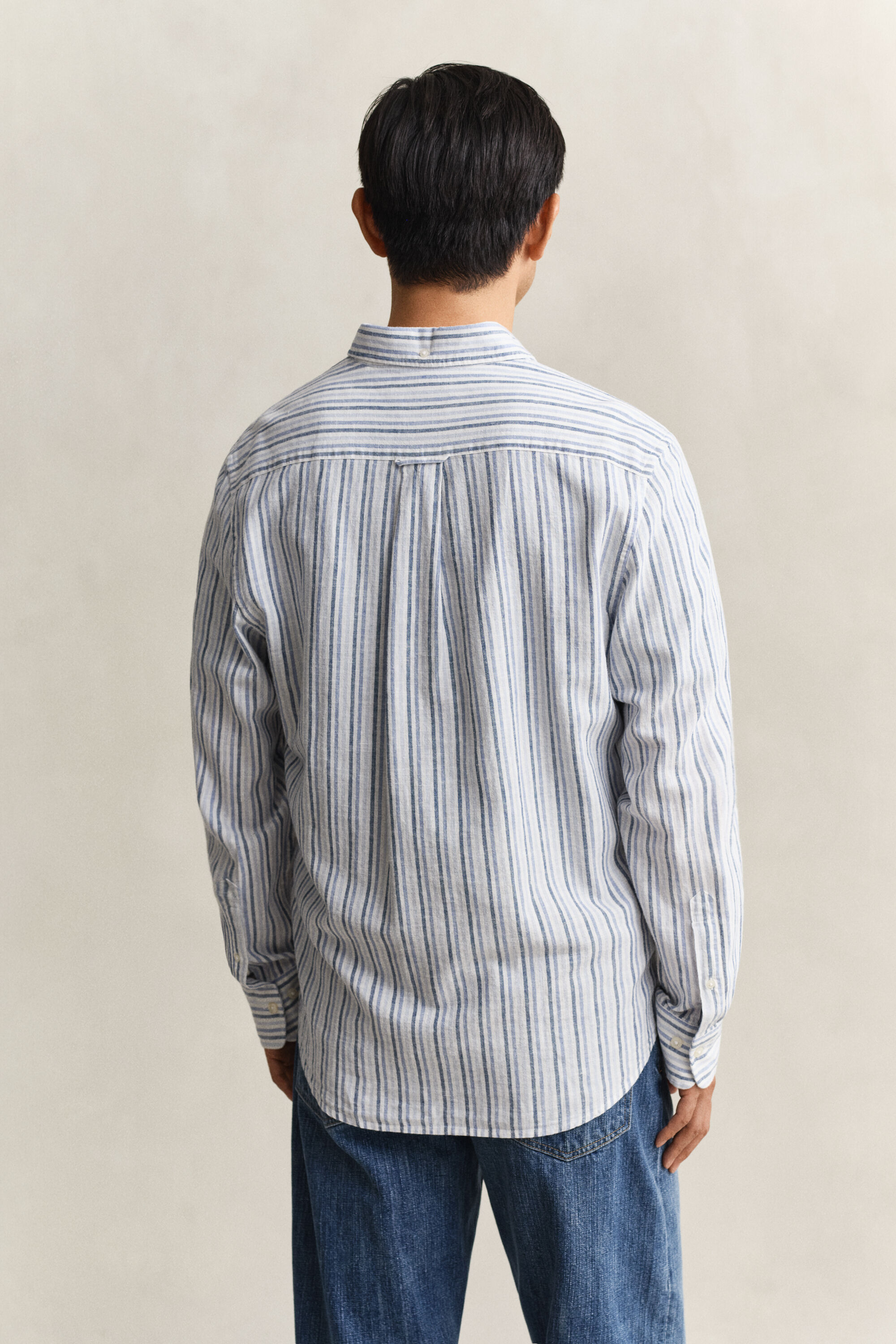 Striped Linen Blend Shirt