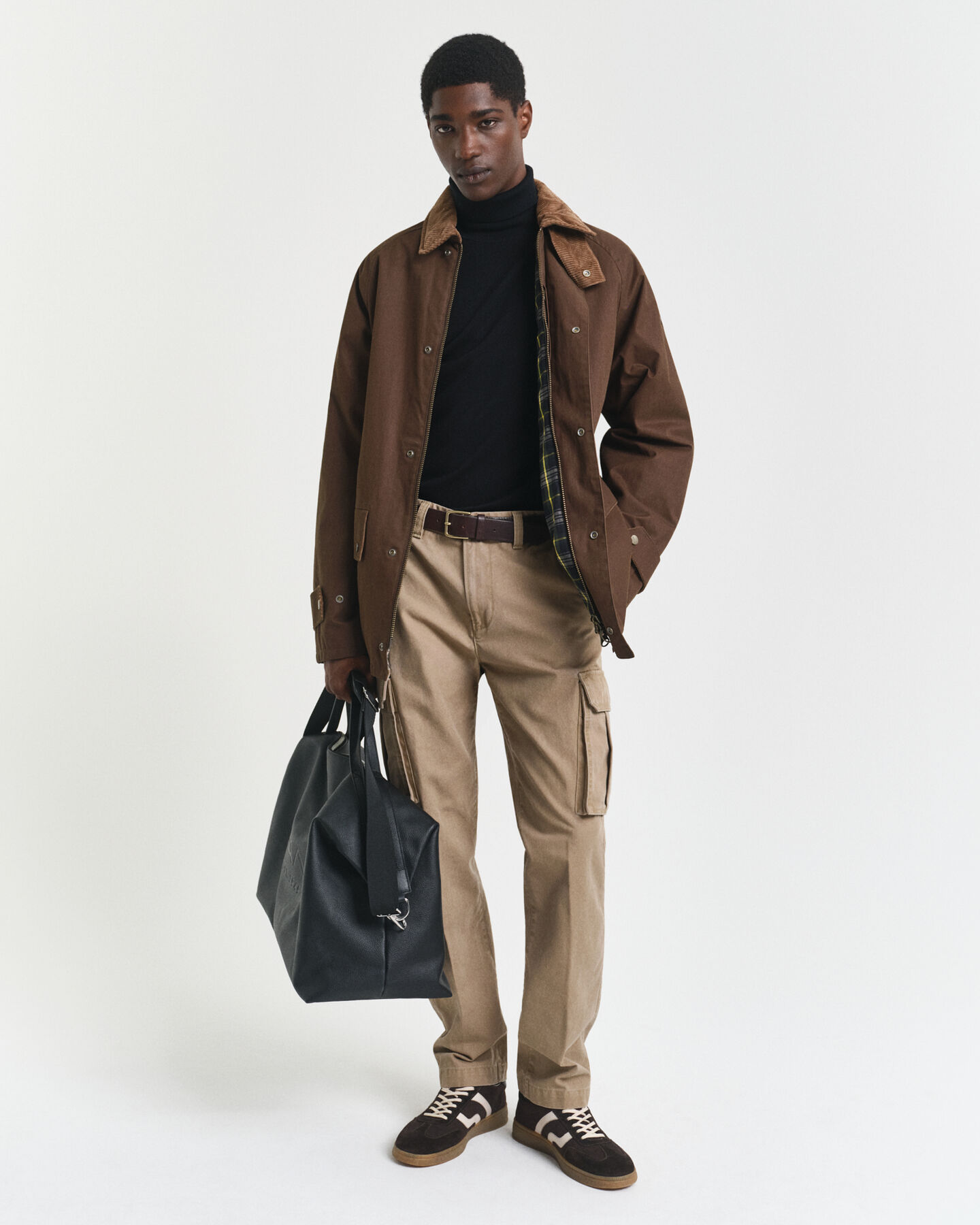 Regular Fit Cotton Twill Cargo Pants