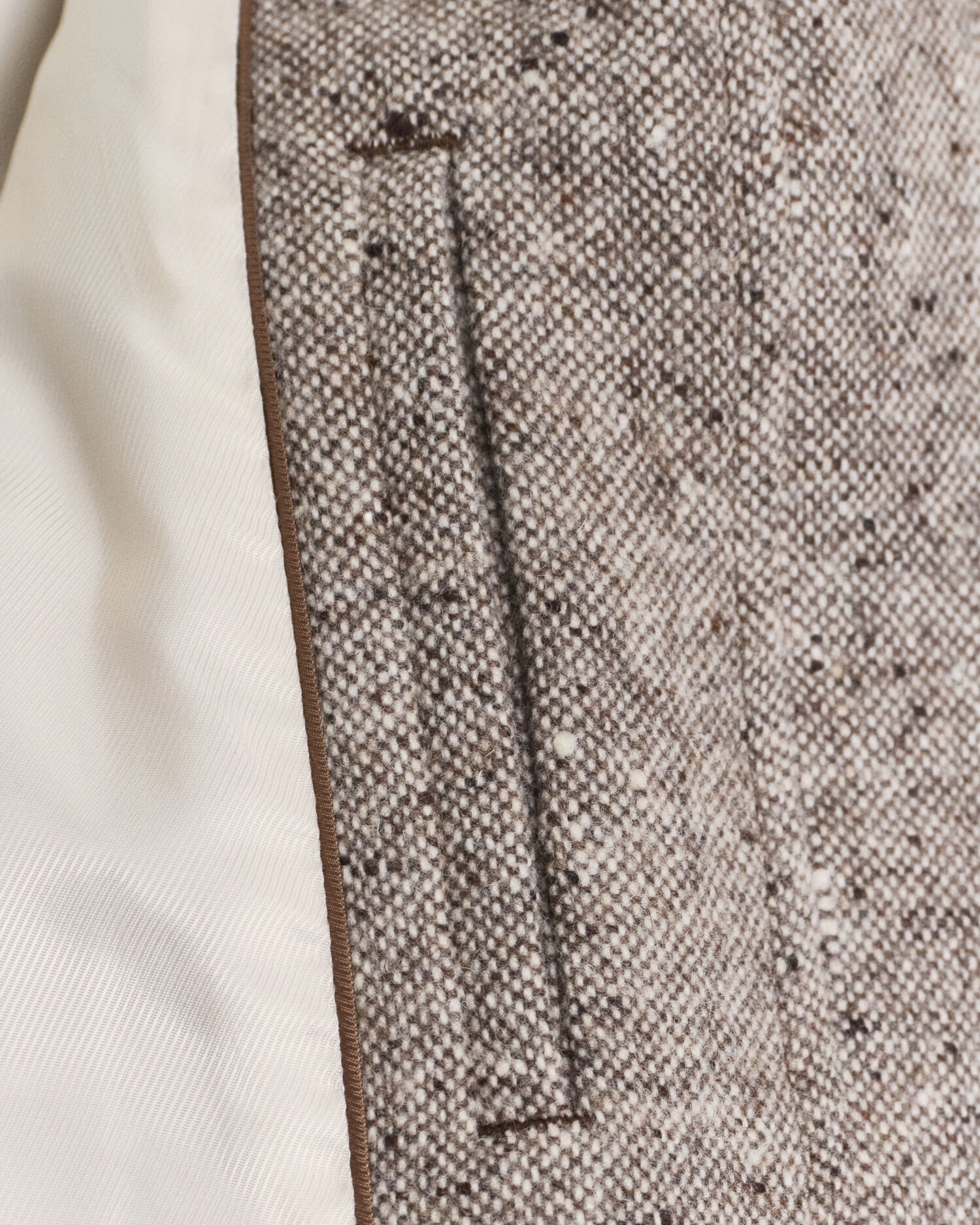 Contrast Collar Wool Jacket