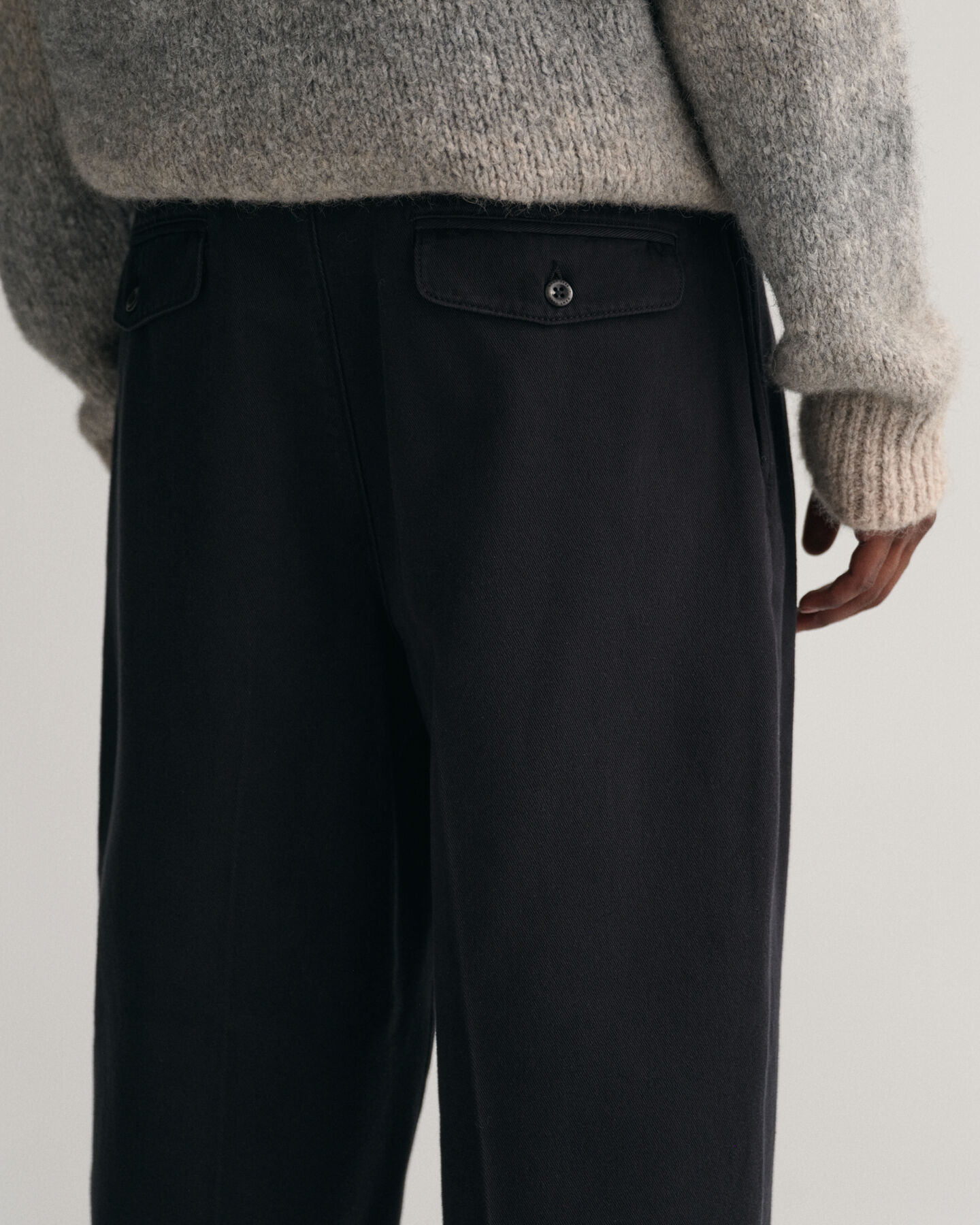 Pleated Twill Chinos