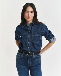 Relaxed Fit Pocket Denim Shirt