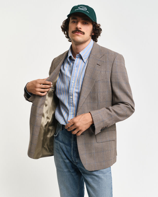 Regular Fit Glen Check Blazer