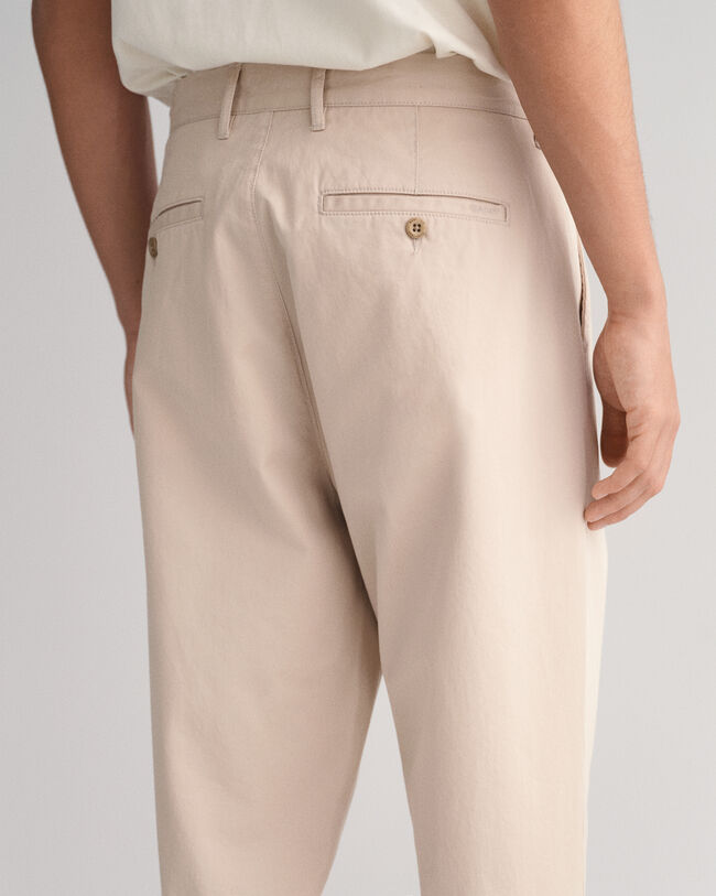 Slim Fit Fit Pleated Twill Chinos