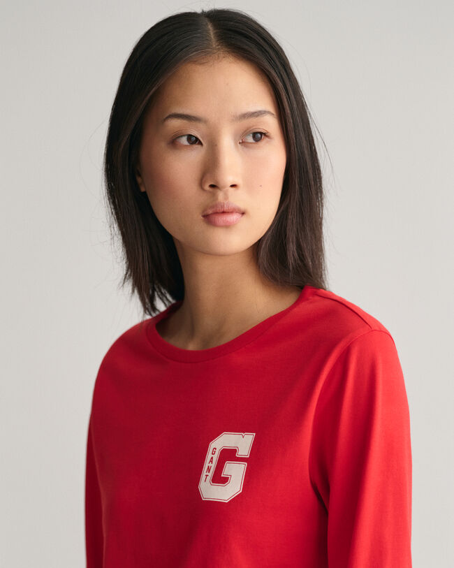 G Crew Neck Long Sleeve T-Shirt