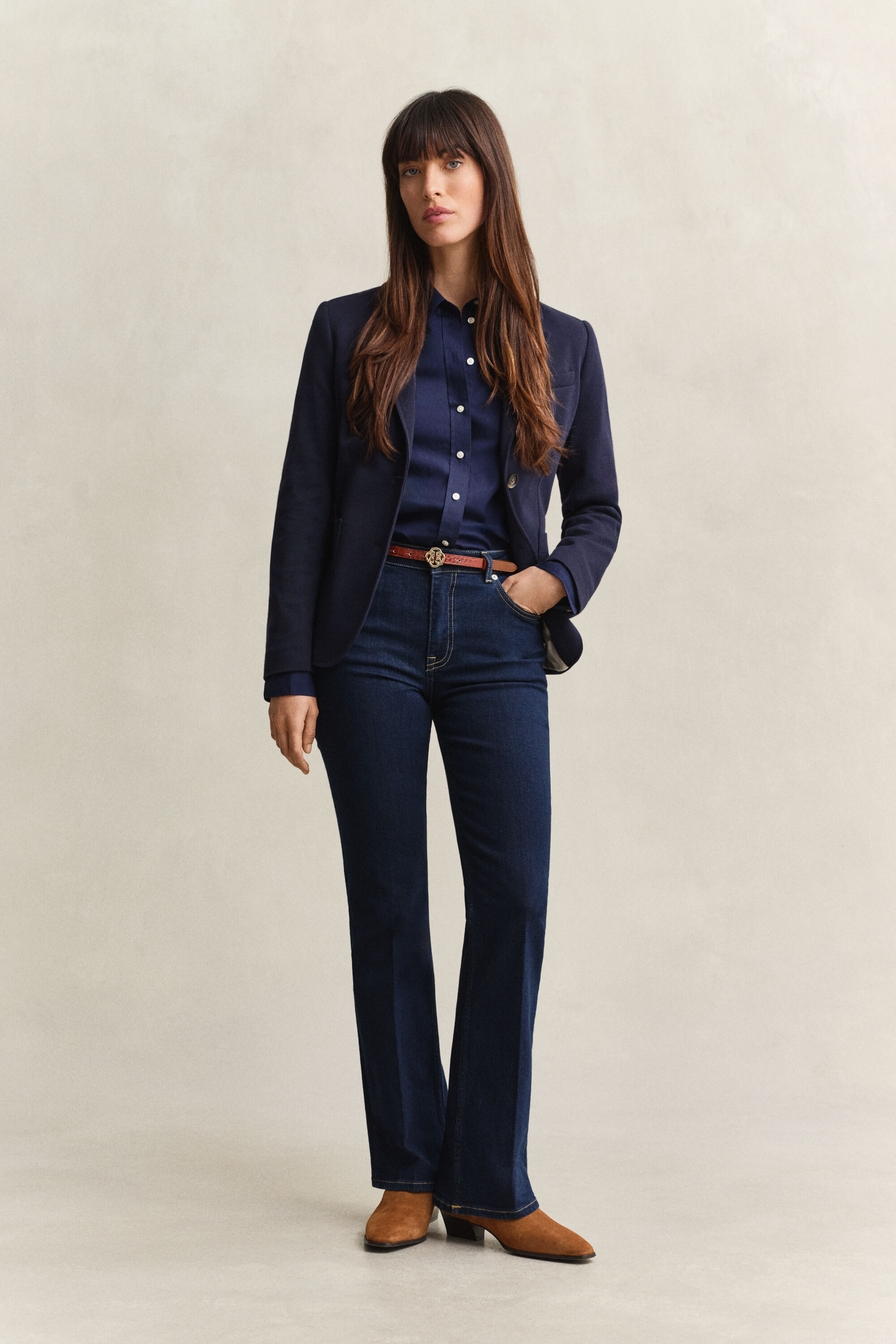 Slim Flared Stretch Jeans