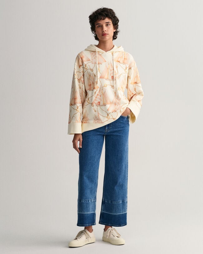 Sailing Print Hoodie